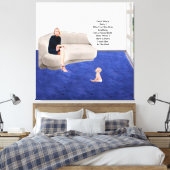 Zwangsheim Baby Stretched Canvas Print Leinwanddruck (Insitu (Schlafzimmer))