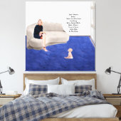 Zwangsheim Baby Stretched Canvas Print Leinwanddruck (Insitu (Schlafzimmer))