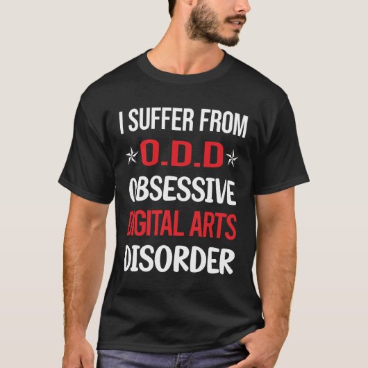 Zwangsläufige digitale Kunst T-Shirt (Vorderseite)