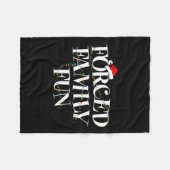 Zwangspass für die Familie - Weihnachtsgeschenk fü Fleecedecke (Vorderseite (Horizontal))