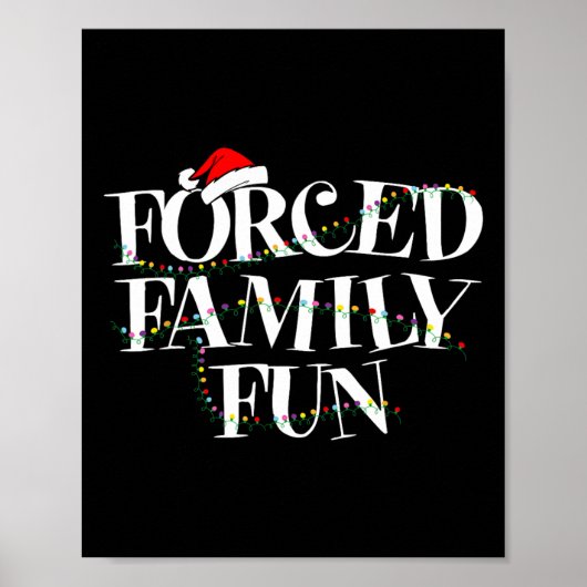 Zwangspass für die Familie - Weihnachtsgeschenk fü Poster (Vorne)