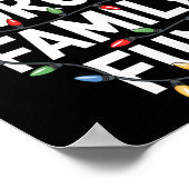 Zwangspass für Familien Männer Frauen Kinder Weihn Poster (Ecke)