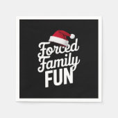 Zwangspass für Familien Party Wiedersehen Sarcasti Serviette (Vorderseite)