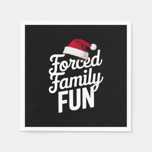 Zwangspass für Familien Party Wiedersehen Sarcasti Serviette (Vorderseite)