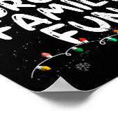 Zwangspass für Familien Sarcastic Weihnachten Funn Poster (Ecke)