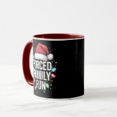 Zwangspass für Familien Sarcastic Weihnachten Funn Tasse (Vorderseite Links)