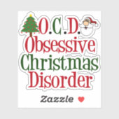 Zwangsstörung Aufkleber (Blatt)