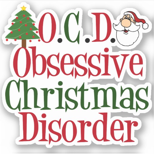 Zwangsstörung Aufkleber (Vorderseite)