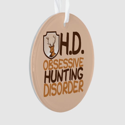Zwangsstörung bei Hirschen Ornament (Vorderseite)