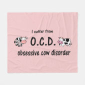 Zwangsstörung bei Kühen Fleecedecke (Vorderseite (Horizontal))
