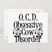 Zwangsstörung bei Kühen Postkarte (Vorne/Hinten)