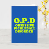 Zwangsstörung bei Pickleball Karte (Gelbe Blume)