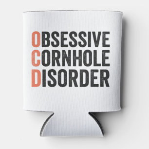 Zwangsstörung beim Cornhole Lustiges Cornhole-Gesc Dosenkühler