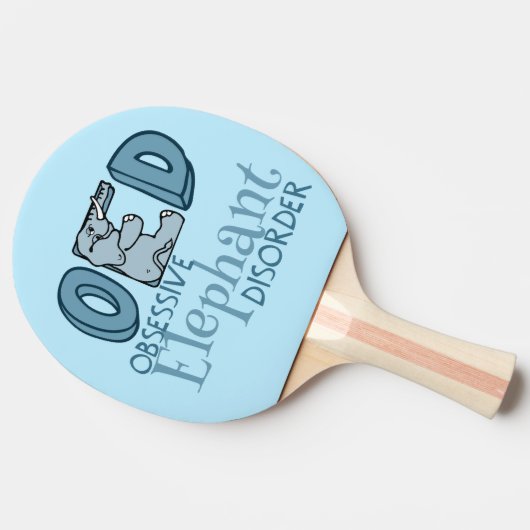 Zwangsstörung des Elefanten Niedlich blau Tischtennis Schläger (Seitenansicht)