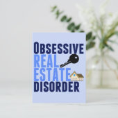 Zwangsstörung des realen Anwesens Postkarte (Stehend Vorderseite)