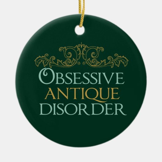 Zwangsstörung Keramik Ornament (Vorne)