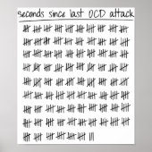 Zwangsstörung OCD Tally Poster (Vorne)