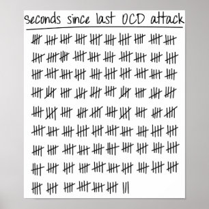 Zwangsstörung OCD Tally Poster