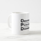 Zwangsstörung Pickleball-Geschenk Kaffeetasse (Vorderseite Links)