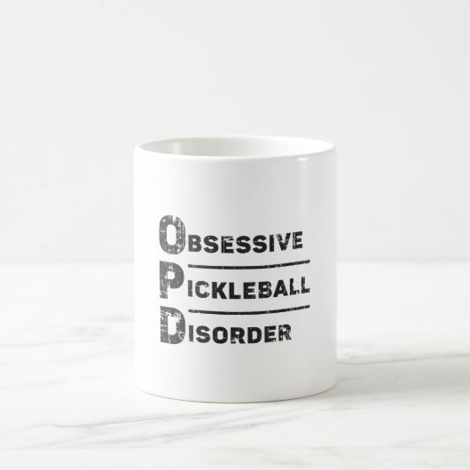 Zwangsstörung Pickleball-Geschenk Kaffeetasse (Mittel)