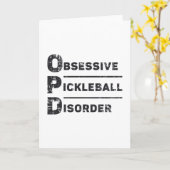 Zwangsstörung Pickleball-Geschenk Karte (Gelbe Blume)