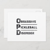Zwangsstörung Pickleball-Geschenk Postkarte (Vorne/Hinten)