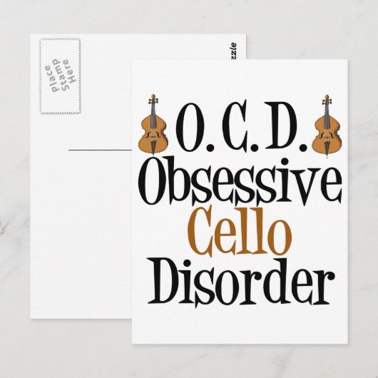 Zwangsstörung Postkarte (Vorne/Hinten)