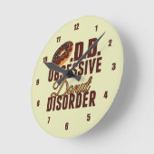 Zwangsstörung Runde Wanduhr (Winkel)