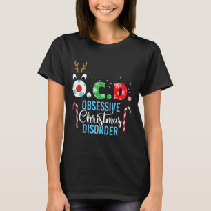 Zwangsstörung Weihnachten! Rentiergeweih Gif T-Shirt