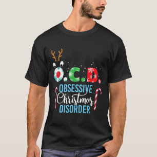 Zwangsstörung Weihnachten! Rentiergeweih Gif T-Shirt
