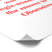 Zwangswitz Poster (Ecke)