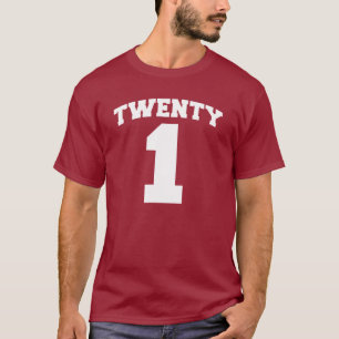 ZWANZIG 1 Meilenstein-Geburtstags-T-Shirt T-Shirt
