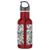 Zwanzig-Dollar-Schein-Geldmuster Edelstahlflasche (Rückseite)
