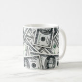 Zwanzig-Dollar-Schein-Geldmuster Kaffeetasse (VorderseiteRechts)