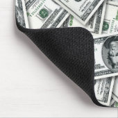 Zwanzig-Dollar-Schein-Geldmuster Mousepad (Ecke)