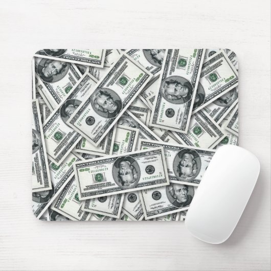 Zwanzig-Dollar-Schein-Geldmuster Mousepad (Mit Mouse)