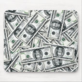 Zwanzig-Dollar-Schein-Geldmuster Mousepad (Vorne)