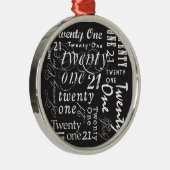 Zwanzig ein ornament aus metall (Rechts)