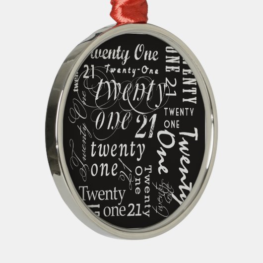 Zwanzig ein ornament aus metall (Rechts)