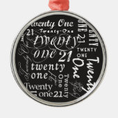 Zwanzig ein ornament aus metall (Vorne)