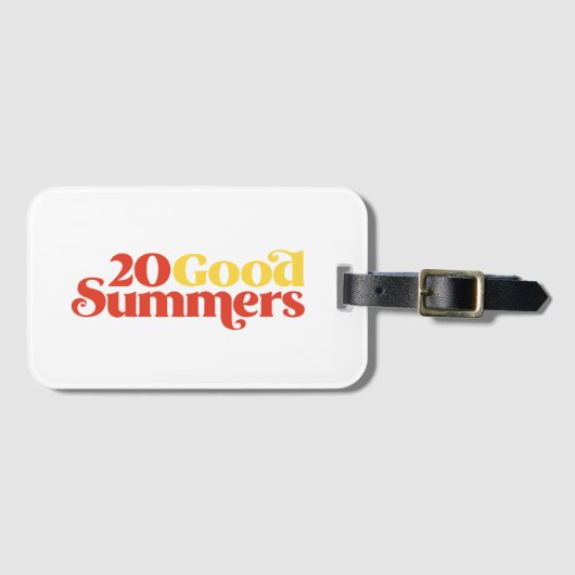 Zwanzig gute Sommer Gepäckanhänger (Vorderseite (Horizontal))