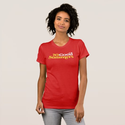 Zwanzig gute Sommer: Rot T-Shirt (Vorne ganz)