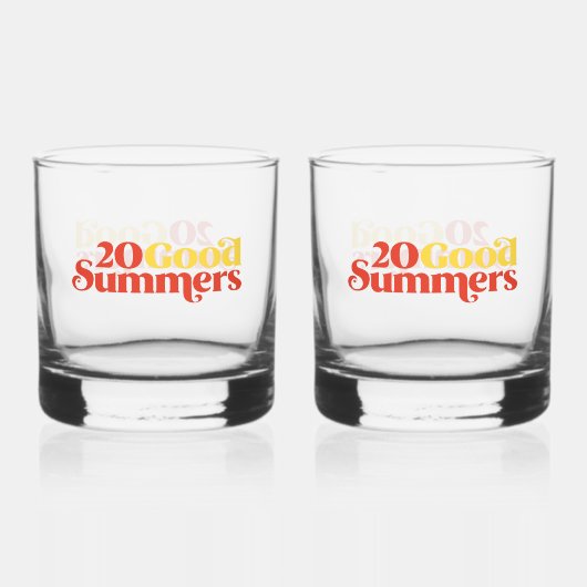 Zwanzig gute Sommer Whiskyglas (Vorderseite)
