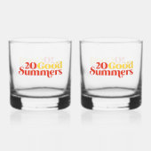 Zwanzig gute Sommer Whiskyglas (Rückseite)