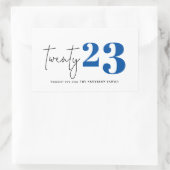 Zwanzig kühne Grafik im neuen Jahr Rechteckiger Aufkleber (Tasche)