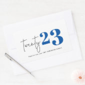 Zwanzig kühne Grafik im neuen Jahr Rechteckiger Aufkleber (Umschlag)