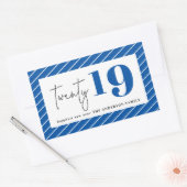 Zwanzig kühne Grafik im neuen Jahr Rechteckiger Aufkleber (Umschlag)