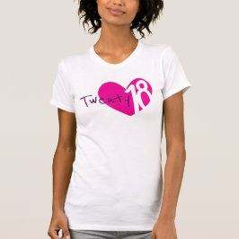 Zwanzig Lieben rosa Herz 2018 Damen T - Shirt