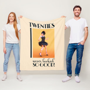 Zwanzig sahen nie so gut Vintag aus Fleecedecke