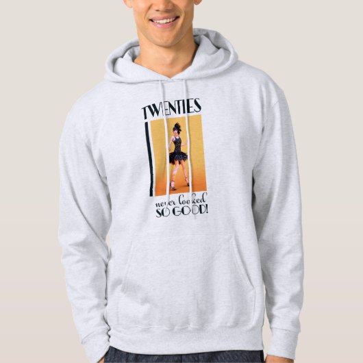 Zwanzig sahen nie so gut Vintag aus Hoodie (Vorderseite)